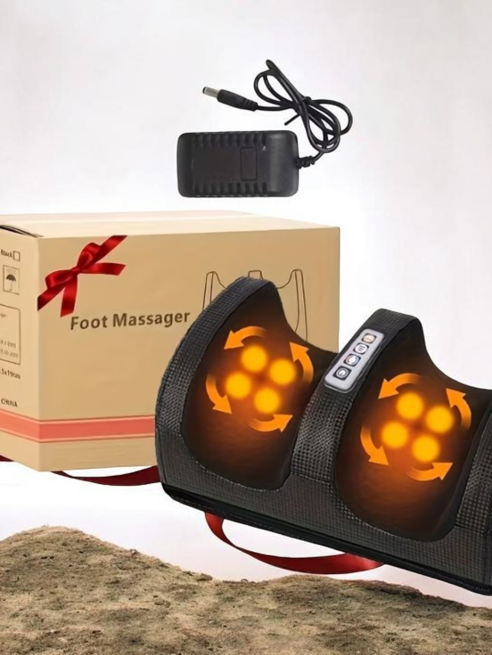 Shiatsu Foot Massager in BlackElectric Foot Massager with Heat-Father's/Mother's